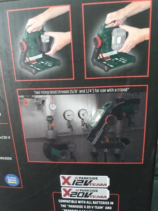 Proiector 20v led parkside