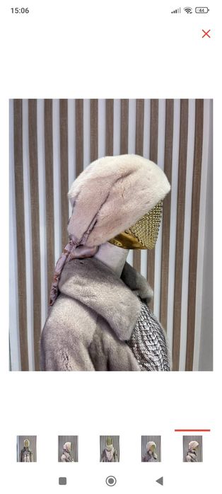 Натуральная норковая косынка