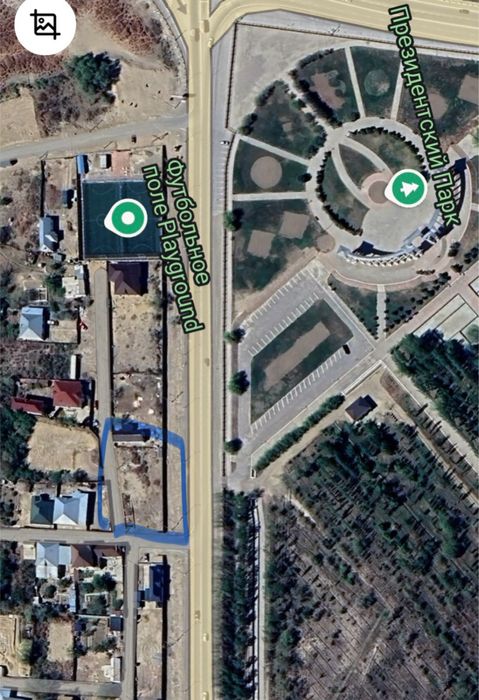 Жер сатылады. Президент саябағының қасында