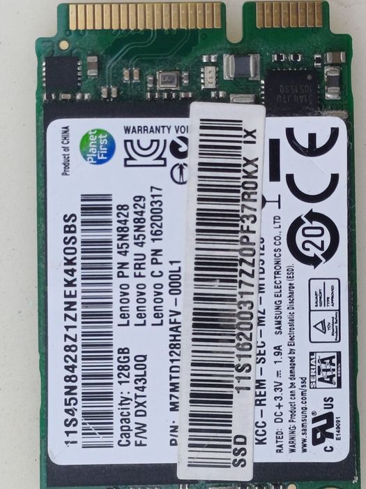 SSD Samsung MZMTD128HAFV 128GB sata  1.8"
ESTE TESTAT

#4