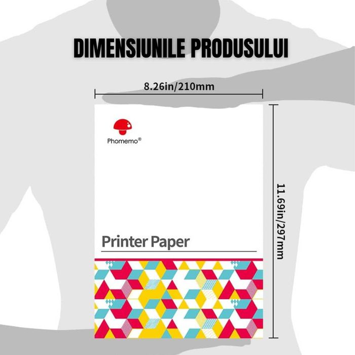 Foi Termice A4 Phomeno, 200 Bucati, Hartie Speciala