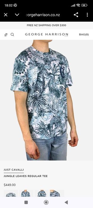 Oferta Tricou JUST CAVALLI original marimea L colectia noua eticheta