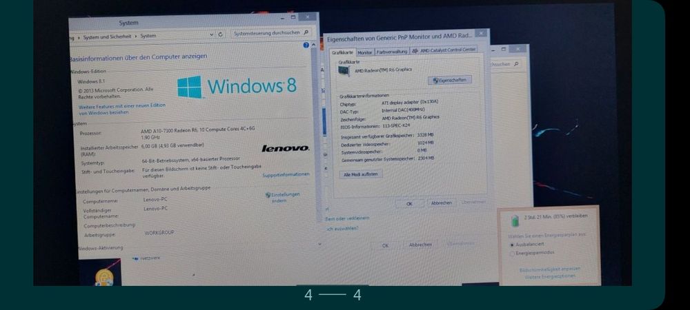 Lenovo z50 75 cu proc a10,hard 1 tb 6gb ram defect ventilatorul