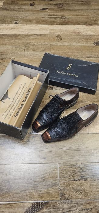 Pantofi de lux Stefan Burdea realizați pe comandă, mărimea 41