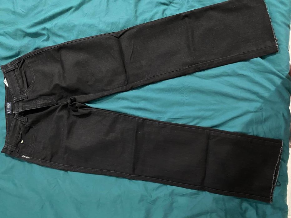 Blugi negri Armani Jeans