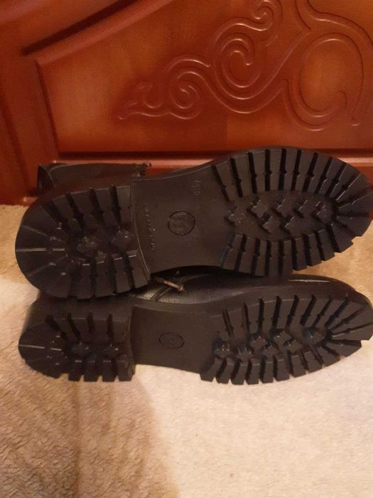 Ботинки (сапоги, берцы) мужские, военные, кожаные, новые, размер 43