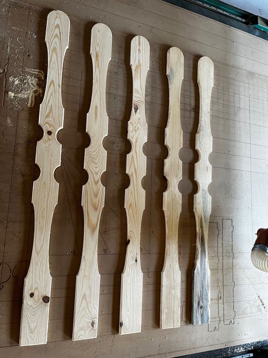 Дървена ограда парапет таборки