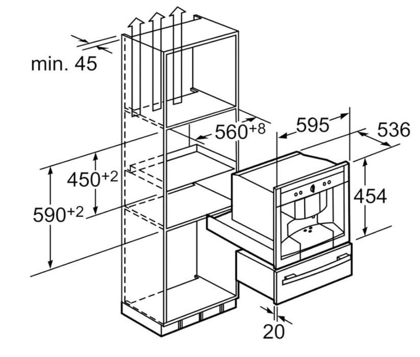 Espressor automat incastrabil NEFF C77 - Cappuccino, Latte Macchiato
