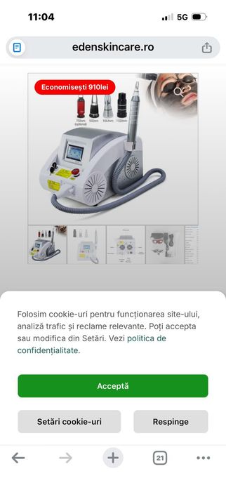 Mașina de scos tatuaje,pistrui