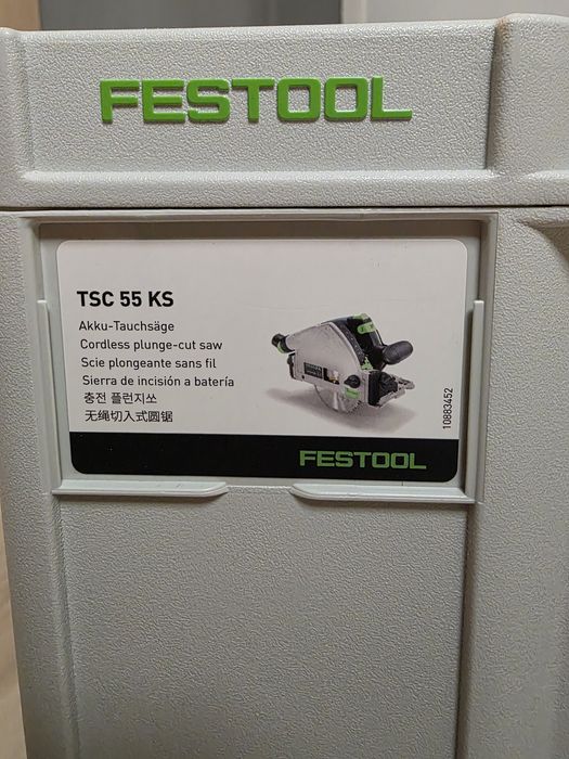 Акумулаторен потъващ циркуляр FESTOOL TSC 55 KSEB-Basic-FS
