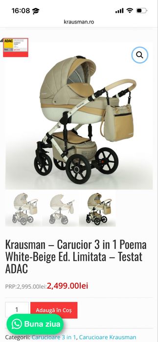 Carucior 3 in 1  Krausman