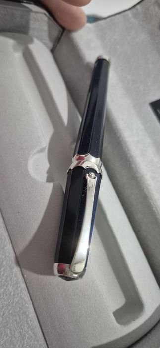 Montegrappa Piccola Blue – Stilou NOS, penită aur 18K – impecabil