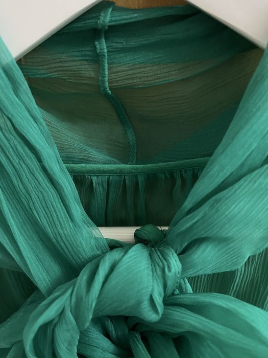 Bluza NISSA matase verde XL