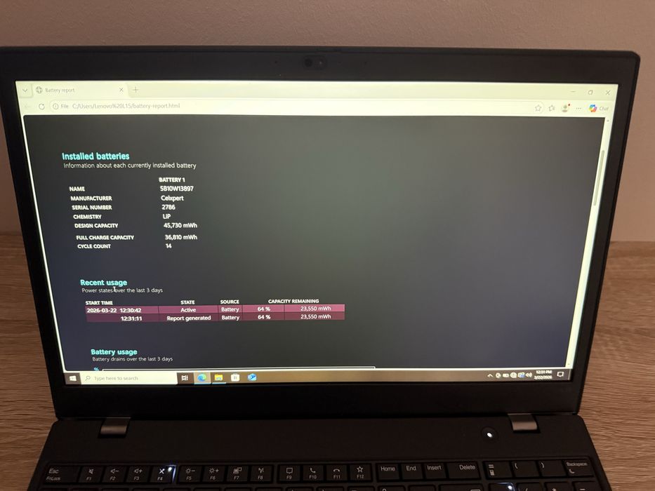 Laptop Lenovo L15 Gen2 512GB 16GB i5 15” /// Gen1 Gen3 G2 G3 G1 E15