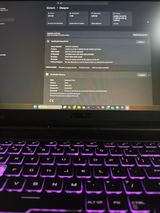 Laptop Gaming ASUS TUF F17 FX706LI