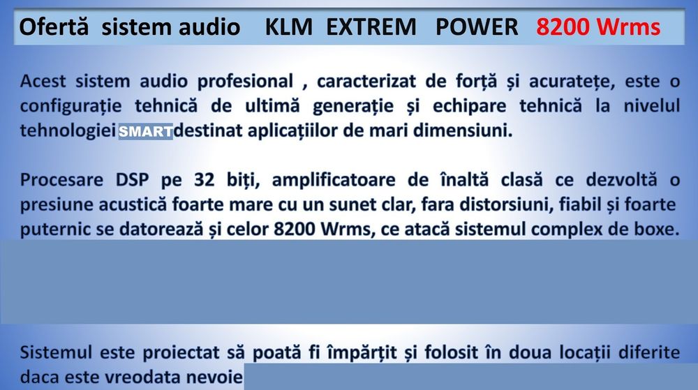 Klausmusic KLM Extreme Power-vanzare in rate (nu Dynacord, FBT , RCF