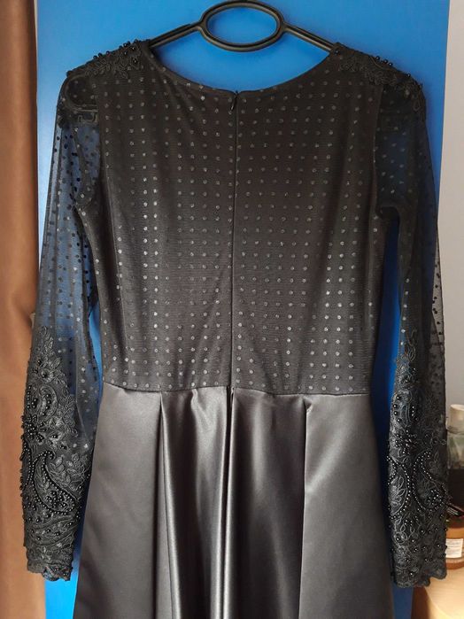 Rochie lunga neagra eleganta, marimea S/M
