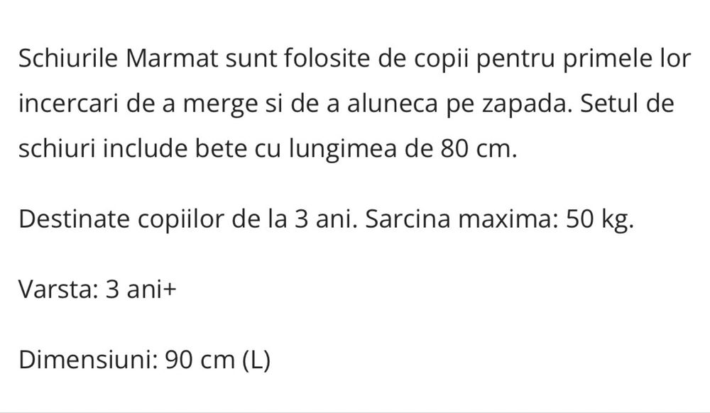 Skiuri pentru copii 90 cm