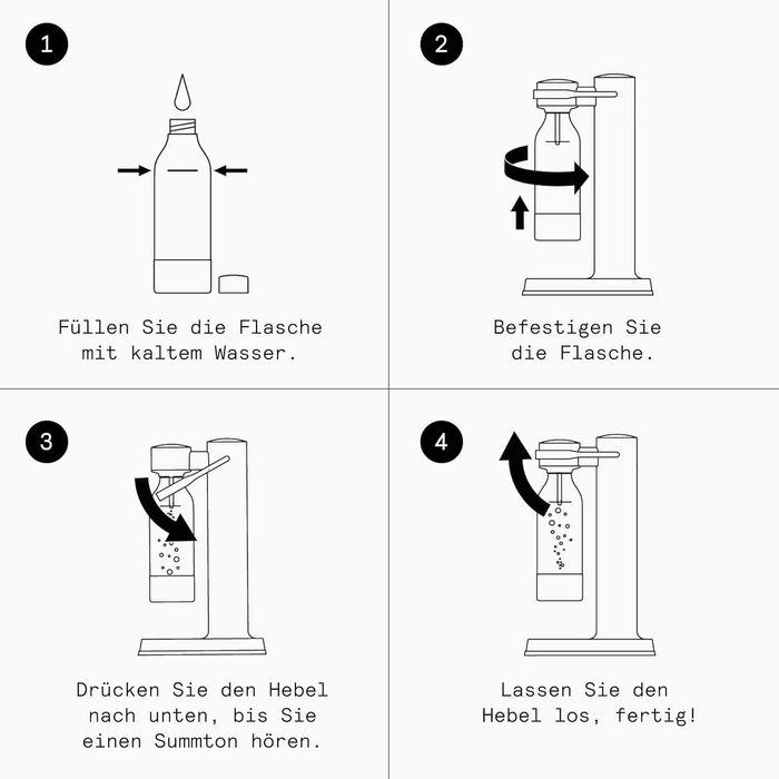 Aarke PET бутилка за машина за газирана вода Carbonator 3, 1000 мл