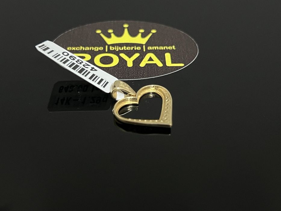 Bijuteria Royal CB : Pandant inima  aur 14k 1,29 grame