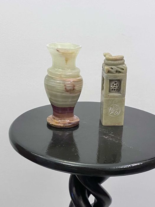 Set doua bibelouri din piatra onix statuete figurine bibelou ieftine