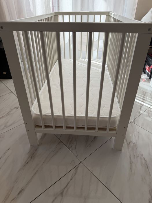 Бебешко креватче IKEA GULLIVER 60x120 бяло