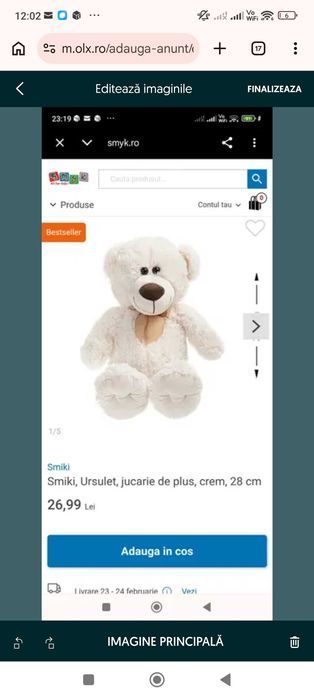 Ursuleț de pluș, de la Smiki