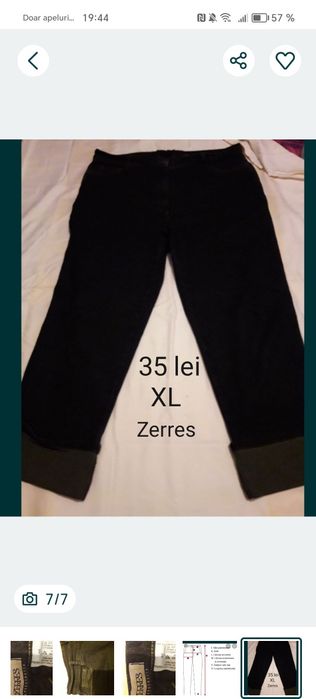 Zeres pantaloni Jeans damă XL