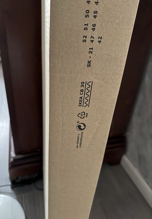 Стеллаж белый IKEA 66x29x129 см