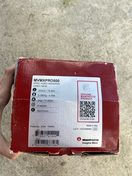 Monopied Manfrotto mvxpro 500