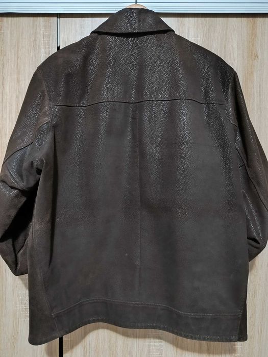 Geacă retro piele maro