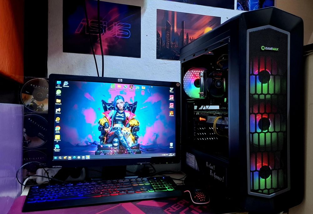 Игровой компьютер в полном комплекте