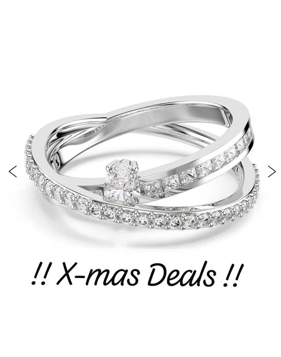 Swarovski inel hyperbola 5691232 -2 row marimea 60 Nou Nefolosit