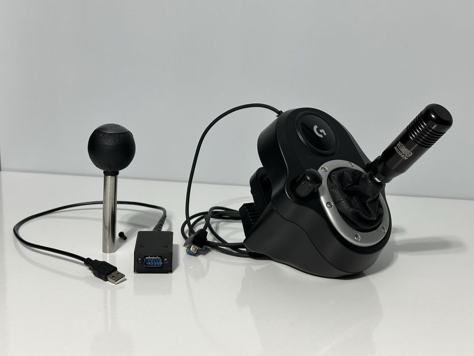 Logitech shifter , скоростен лост с преходник към PC