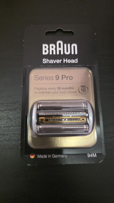 Lame cap taiere rezerva aparat de ras electric Braun 94M, compatibila cu Seria 9, Seria 9 Pro, Seria 9 Pro + și Braun Nevo, produs sigilat