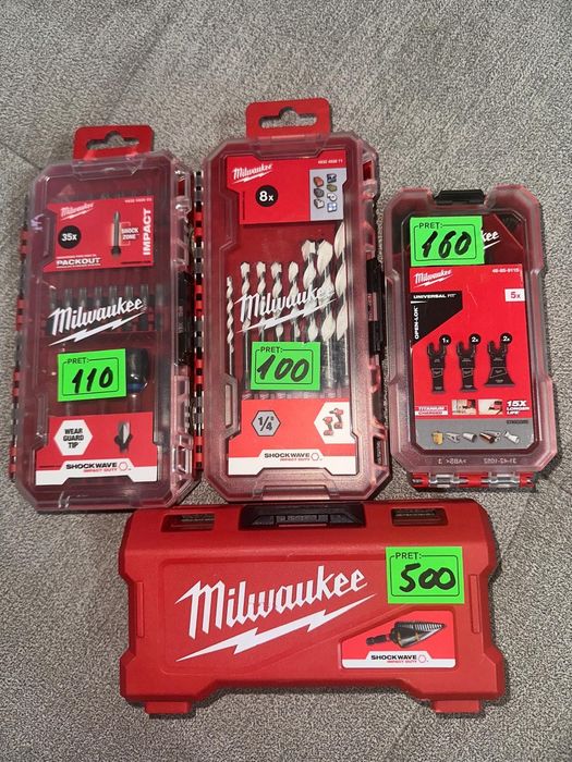 Milwauke consumabile torxi tubulare stoc limitat