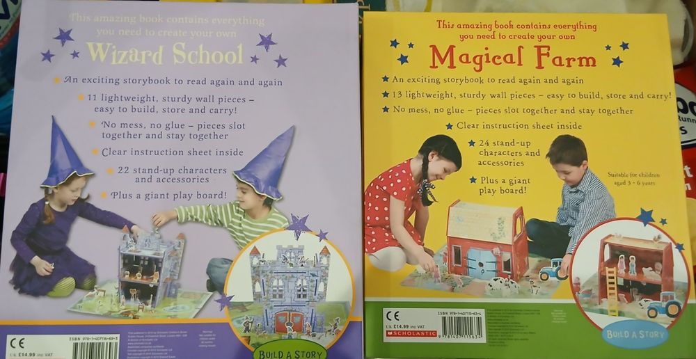 English play books Разгъваеми Книги- игра The magical farm; The wizard