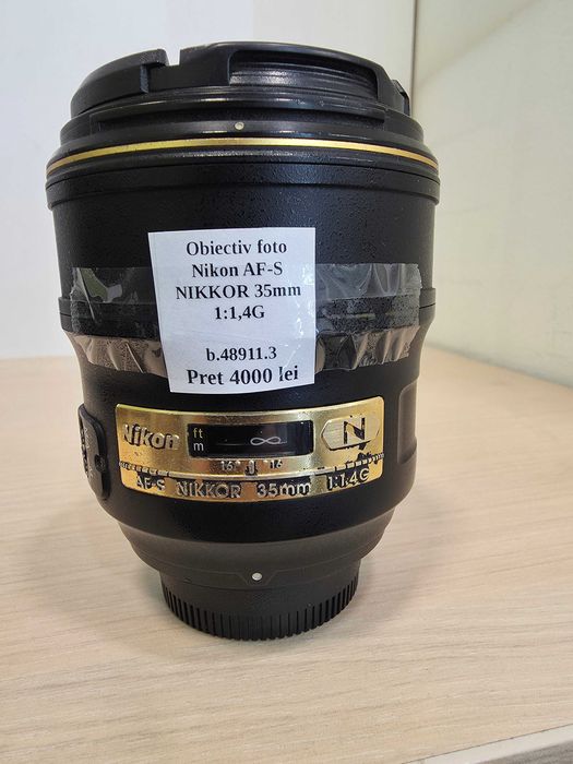Obiectiv foto Nikon AF-S NIKKOR 35mm (ECA27 b.48911.3)-Garantie 2 ani