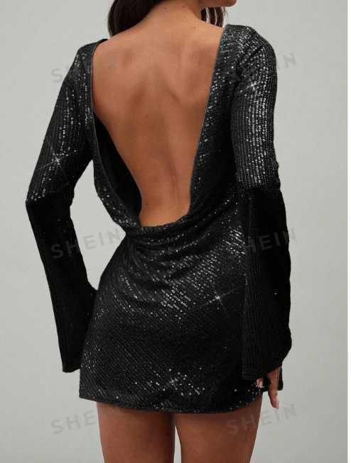 Rochie de Petrecere cu Paiete – Look Seducător pentru Seara Perfectă!