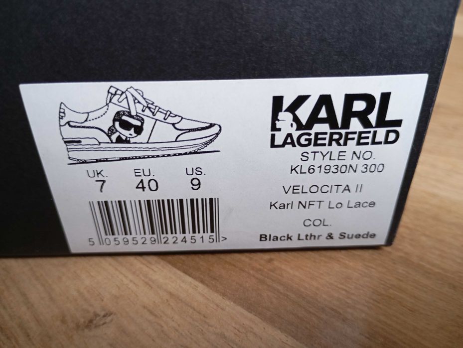 Karl Lagerfeld Velocita II – оригинални маратонки, номер 40 EU