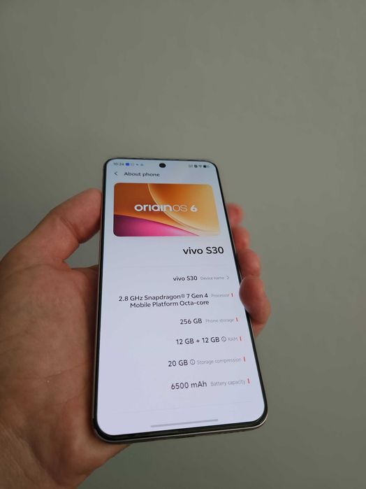 Vivo S30 256 Gb 12 Gb garantie!