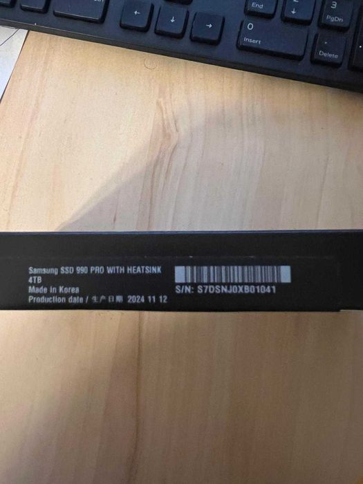 SSD Samsung, 990 PRO 4TB M.2  PCIe 4.0 NVMe , Heatsink