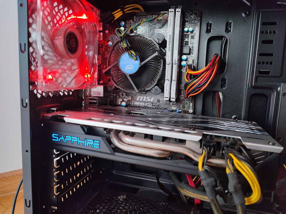 Геймърски компютър Intel core i5 4690 / RX 580 8GB / 16GB RAM