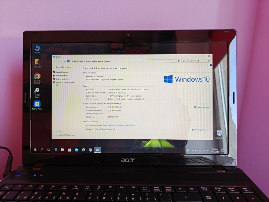 Acer Aspire 5552 series