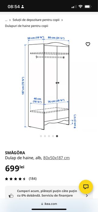 Dulap copii ikea smagora