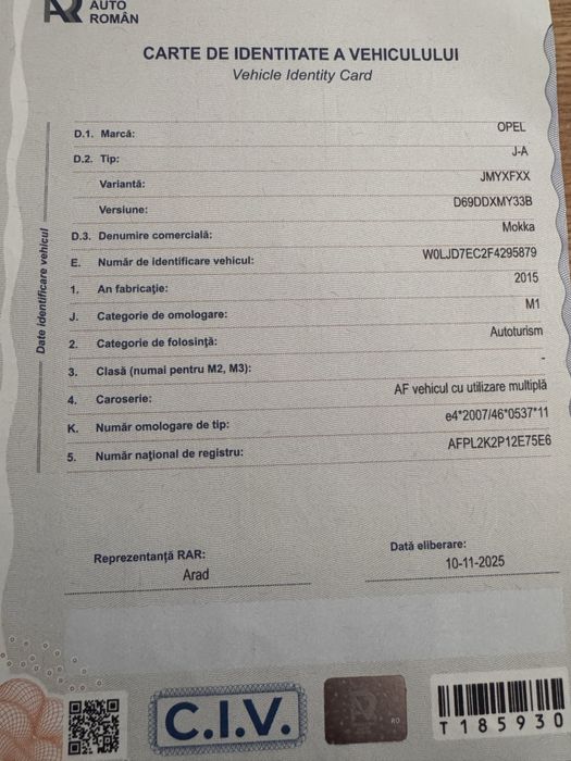 Opel Mokka 1,6 diesel Automat EURO6