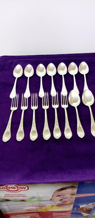 Мельхиоровые ложки и вилки