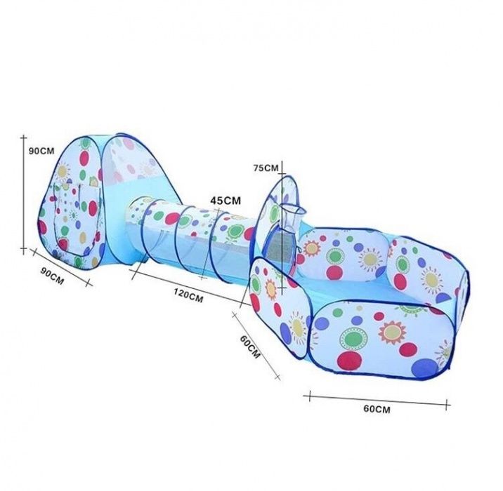 Палатка туннель сухой бассейн