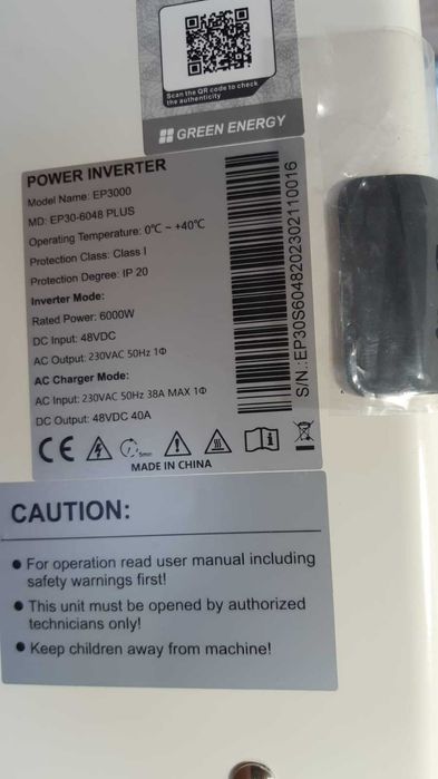 Oferta: Invertor sinus pur de joasa frecventa, real 6KW/24V si 6KW/48V