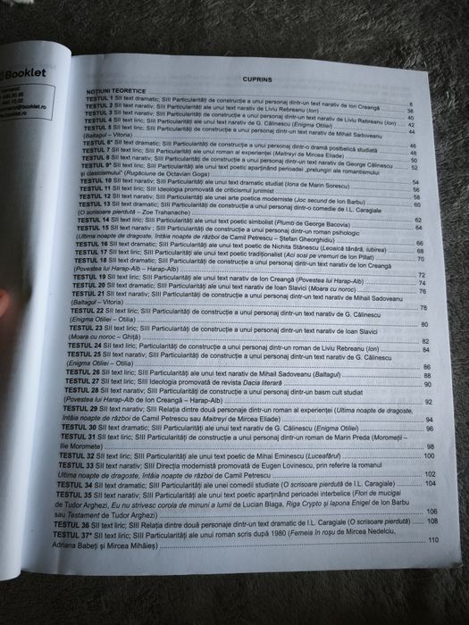 Ghid complet bacalaureat limba și literatura română - editura Booklet